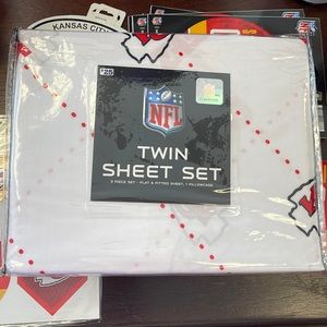 COPY - Kansas City Chiefs twin sheet sets